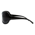 thumbnail image 4 of Women's Designer Sunglasses Oversized Wrap Around Butterfly Shield Black, Black, 4 of 4