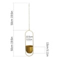 thumbnail image 3 of Metal Hanging Planters, Modern Plant Hanger with Flower Pot, Plant Holder In Oval Shape, Small Wall and Ceiling Planter for Indoor Plants, Home Décor, 3 of 9