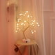 thumbnail image 3 of Bewildely Luz de noche LED Mini árbol de Navidad alambre de cobre guirnalda lámpara para el hogar niños dormitorio decoración luces de hadas Iluminación y accesorios 36LED Perle, 3 of 6