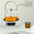 thumbnail image 3 of Portable 800W Electric Mini Stove, Multi Functional Heating, 8 Adjustable Power Levels, Customizable Timer, Mini and Portable for Boiling Water Making Tea Coffee, 3 of 7