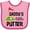Pink and Fuchsia, variant on Inktastic Daddy Little Putter Mini Golf Boys or Girls Baby Bib