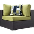 thumbnail image 4 of Modway Convene 8 Piece Outdoor Patio Sectional Set in Espresso Peridot, 4 of 8