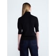 thumbnail image 3 of Scoop Women’s and Women’s Plus Cashmere Turtleneck Sweater with Elbow Length Sleeves, Lightweight, XXS-4X, 3 of 4