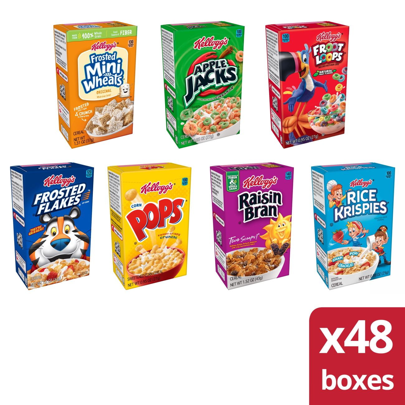 Kellogg's Breakfast Cereal Variety Pack 3.201 Lb