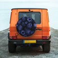 thumbnail image 6 of Easygdp Blue-Purple Raspberries Wheel Cover,Spare Tire Cover,4-17in Spare Tire Cover Universal Fit for Trailer, Car, Truck, SUV, Jeep-14 inch, 6 of 6