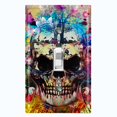 thumbnail image 1 of Metal Light Switch Plate Outlet Cover Colorful Graffiti Flower Tree Skull SKL004, 1 of 13