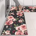 thumbnail image 2 of Kitchen Rugs Sets Of 2,Pioneer Flower Floral Print Pattern Anti Fatigue Kitchen Mat Rugs Non Slip Washable,Decorative Kitchen Floor Mats for Kitchen,Sink,Laundry,17"X47", 2 of 5