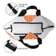 thumbnail image 4 of Balery Orange And White Polka Dot Bolsa Tote Estilo Estético con Cremalleras, Bolsa de Hombro, Bolsa de Compras Grande y Plegable, 4 of 8
