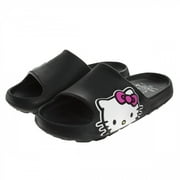 Hello Kitty 888543-size7-8 Side Logo Adults Slide Sandals - Size 7-8