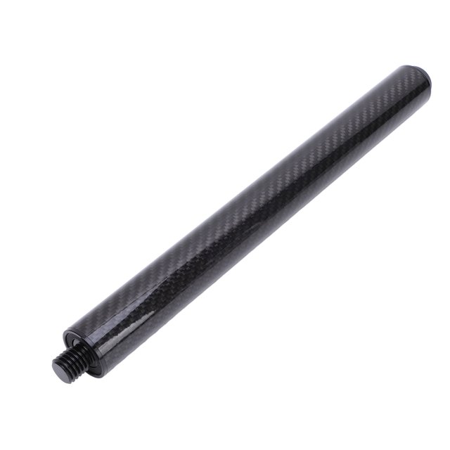 Billiard Pool Cue Extender, Pool Cue Extension Stick Weight Gaining 12 Inch Carbon Fiber for Practice