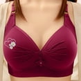 thumbnail image 3 of ATOYSOY Comfortable Wireless Everyday Bras for Women Push Up Sport Bras Fashion Straps Soft Comfy Bralettes Underwear (Wine,44), 3 of 3