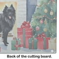 thumbnail image 3 of German Spitz Cozy Christmas Glass Cutting Board Large 12 in x 15 in, 3 of 5