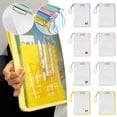 thumbnail image 1 of Mesh File Bags With Zipper And Handle Clear File Folders Organizer Folder Bags Document With Clamp Metal Clips For Paper Portfolio Storage School H, 1 of 8