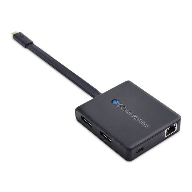 Cable de acoplamiento USB C Matters para monitor doble con DisplayPort 4K