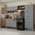 thumbnail image 1 of Madesa Gabinete de Cocina Integral 293 cm Emilly Rústico/Gris 01, 1 of 10