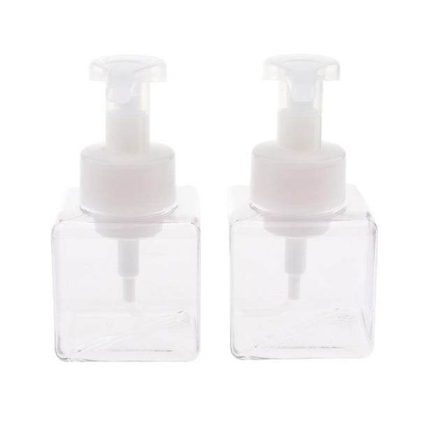 Botellas de bomba de espuma Yuyangstore 250 ml cuadradas para baño cocina Frasco cuadrado de la bomba