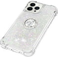 thumbnail image 6 of for iPhone 13 Pro Glitter Case with Ring Holder,Bling Sparkle Floating Liquid Soft TPU Cushion Fashion Girly Women Girls Cute Case Cover for iPhone 13 Pro  Colorful, 6 of 14