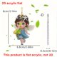 thumbnail image 5 of ShinYu Lindo Colgante de Niña Pequeña, Colgante de Acrílico para Espejo Retrovisor de Coche, Colgante Plano, Regalo Navideño, 5 of 7