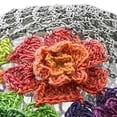thumbnail image 6 of Hsqqdc 1 Piece Vintage Flower Crochet Hollow Beanie for Women, Lightweight Breathable Knit Hat for Summer Wear, 6 of 7