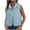 Blue, variant on larppty Women's Checkered Sherpa Vest Sleeveless Zip Up Fleece Top Crochet Plaid Sherpa Collared Vest with Pocket (Red, XL)