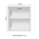 thumbnail image 3 of Gabinete Superior de Cocina Madesa 1 Puerta Lux 60cm BN, 3 of 5