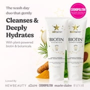 HAIRtamin® Biotin & Botanicals Shampoo & Conditioner Set | Nourishing Duo for Stronger, Thicker-Looking Hair | 7 fl oz