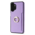 thumbnail image 2 of Allytech for Samsung Galaxy A13 4G/5G Case with Ring Holder, Premium PU Leather Kickstand Shockproof Cards Holder Cash Pocket Wallet Case Cover for Samsung Galaxy A13 4G/5G- Purple, 2 of 5