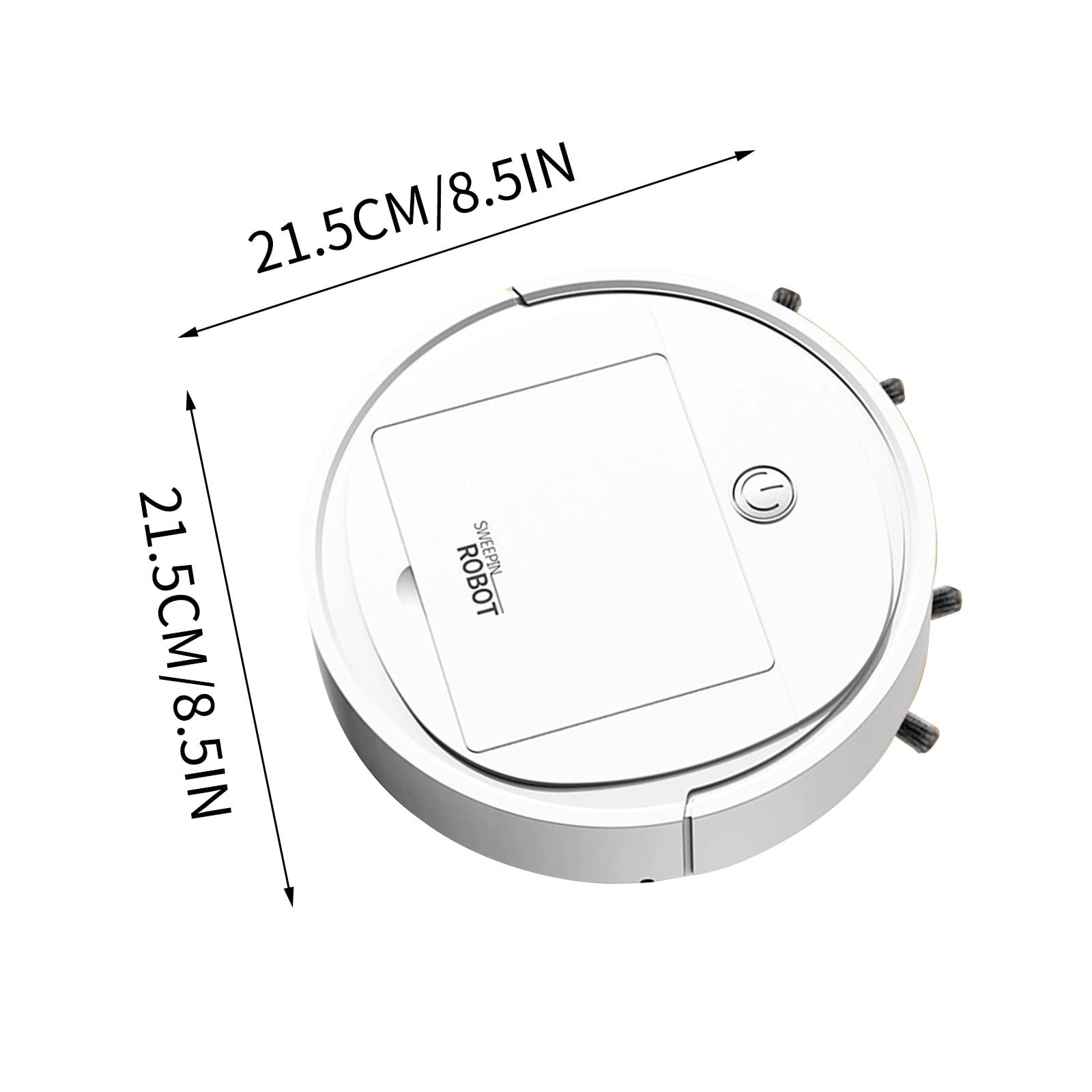 Automatic Robot Vacuum Cleaner for Home Floors, Mini Intelligent Sweeping Machine with Strong Suction, USB Rechargeable Cleaner for Apartments Dorms and Busy Households