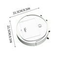 thumbnail image 3 of Kchsji Robot Vacuum and Mop Combo 3-in-1 Self-Charging Smart Navigation, 2200Pa Strong Suction, 90min Runtime, 600ml Dust Box, Ultra-Thin 6.5cm, Quiet 55dB, for Pet Hair Hard Floor Carpet Home, 3 of 9