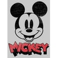 thumbnail image 2 of Men's Mickey & Friends Mickey Mouse Retro Headshot Sweatshirt Athletic Heather Medium, 2 of 4