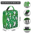 thumbnail image 3 of Giant Panda Insulated Lunch Box Student Reusable Lunch Tote Bag with Front Pocket Cooler Tote Bag Office Hiking, 3 of 6