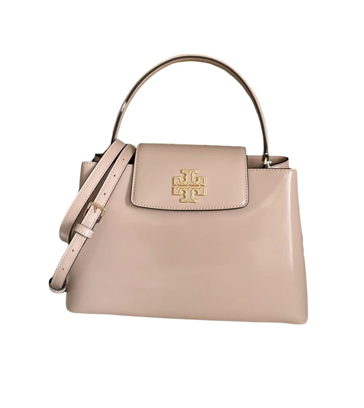Tory Burch Britten Micro Satchel (Light Meadowsweet) - Walmart.com