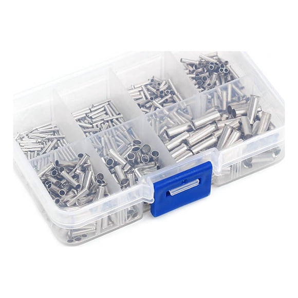 pitrice 600pcs Terminal Tube Wire Ferrules Cable Terminals Bared Crimp Part Repair Replacement Maintenance Facility Mainten