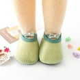 thumbnail image 2 of Siilsaa Baby Walking Shoes Toddler Boys Girls First Walking Socks Shoes Non-Skid Slipper Indoor Floor Sneakers for Unisex Green,9, 2 of 7