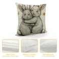 thumbnail image 4 of Awypu Easter Pillow Covers, Easter White Bunny Spring Farmhouse Throw Pillows Outdoor Cute Rabbit Decorative Cushion Case Easter Decorations for Home Couch Sofa, 4 of 5