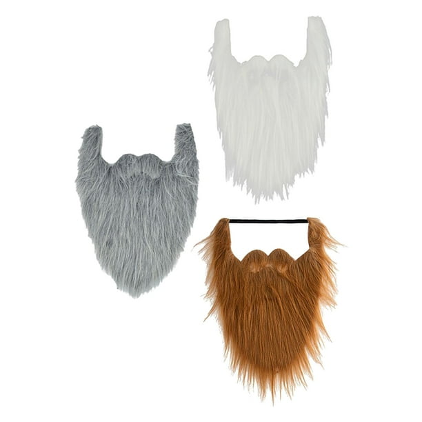 Barba postiza larga, accesorios para disfraces, atrezzo festivo para cosplay y fiestas Estilo C