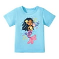thumbnail image 2 of Hiijoy Toddler Girls Cotton T-Shirt Cartoon Character Short Sleeve T Shirt, Sizes 1-8, 2 of 8