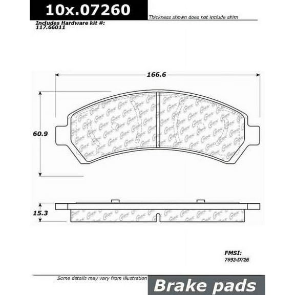 Centric Parts - Ceramic Pads