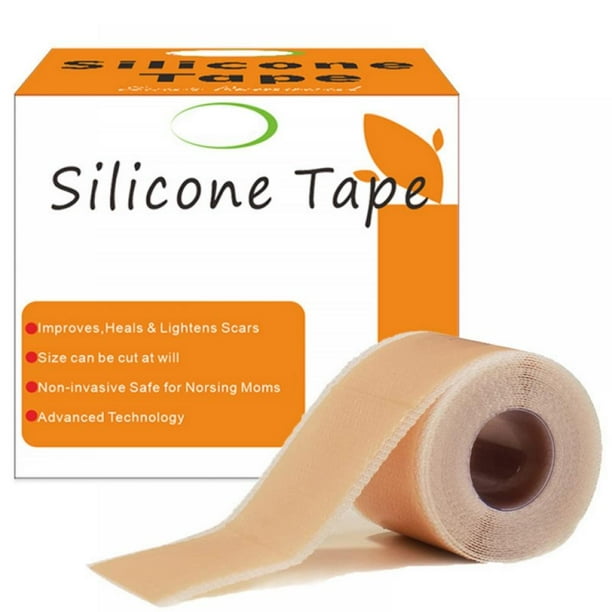 Silicone Scar Tape (1.6" x 60"Roll),Medical Silicone EasyTear Gel Tape