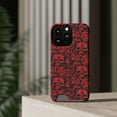 thumbnail image 4 of Red Skull Headed iPhone 13 Case With Card Holder-iPhone- iPhone Case, 4 of 5
