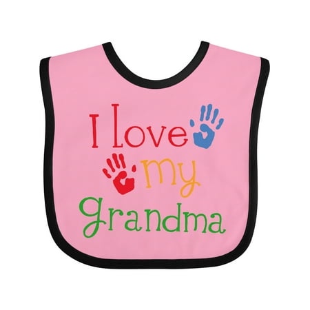 

Inktastic I Love My Grandma Gift Baby Boy or Baby Girl Bib