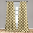 thumbnail image 5 of Coffee Curtains 2 Panels Set, Illustration of Take Away Coffee Cup with Cardboard Holder with Beans Lettering, Window Drapes for Living Room Bedroom, 56"W X 95"L, Cream and Umber, by Ambesonne, 5 of 5