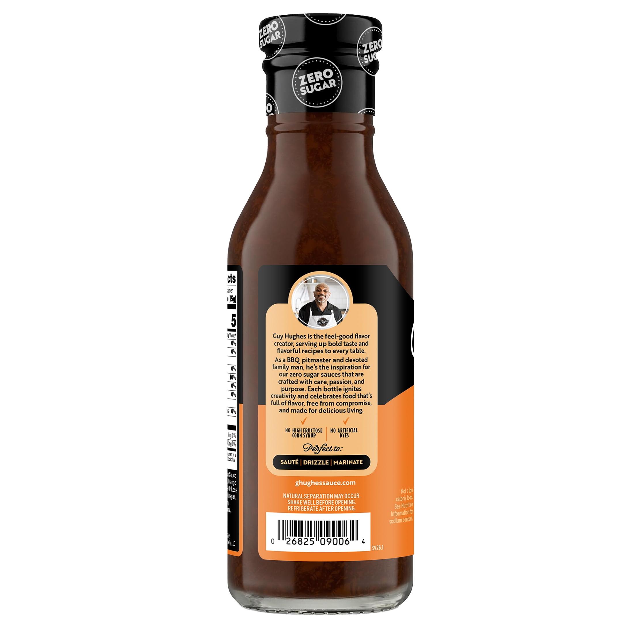 G Hughes Zero Sugar Orange Ginger Marinade, 13 oz