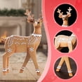 thumbnail image 6 of CoudarTitie Christmas Reindeer Statue Animal Adornment Home Decor for Porch Patio Office Brown Standing, 6 of 9