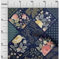 thumbnail image 2 of oneOone Georgette Viscose Green Fabric Florals Craft Projects Decor Fabric Printed By The Yard 42 Inch Wide, 2 of 4
