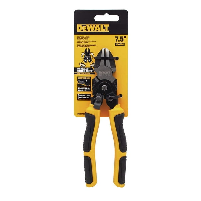 Alicates diagonales de acción compuesta DEWALT DWHT70275