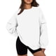 thumbnail image 3 of Ropa Sentuca para mujer: sudaderas de mujer, sudaderas holgadas de cuello redondo, sudaderas casuales lisas de manga larga., 3 of 6
