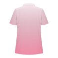 thumbnail image 5 of Women's Short Sleeve V Neck Loose Fit T-Shirt Tops Blouses Tees Solid Color Casual Daily Wear Vacation Travel Loungewear Fashion Essential Gift for Women | CSEONE,Pink L, 5 of 9