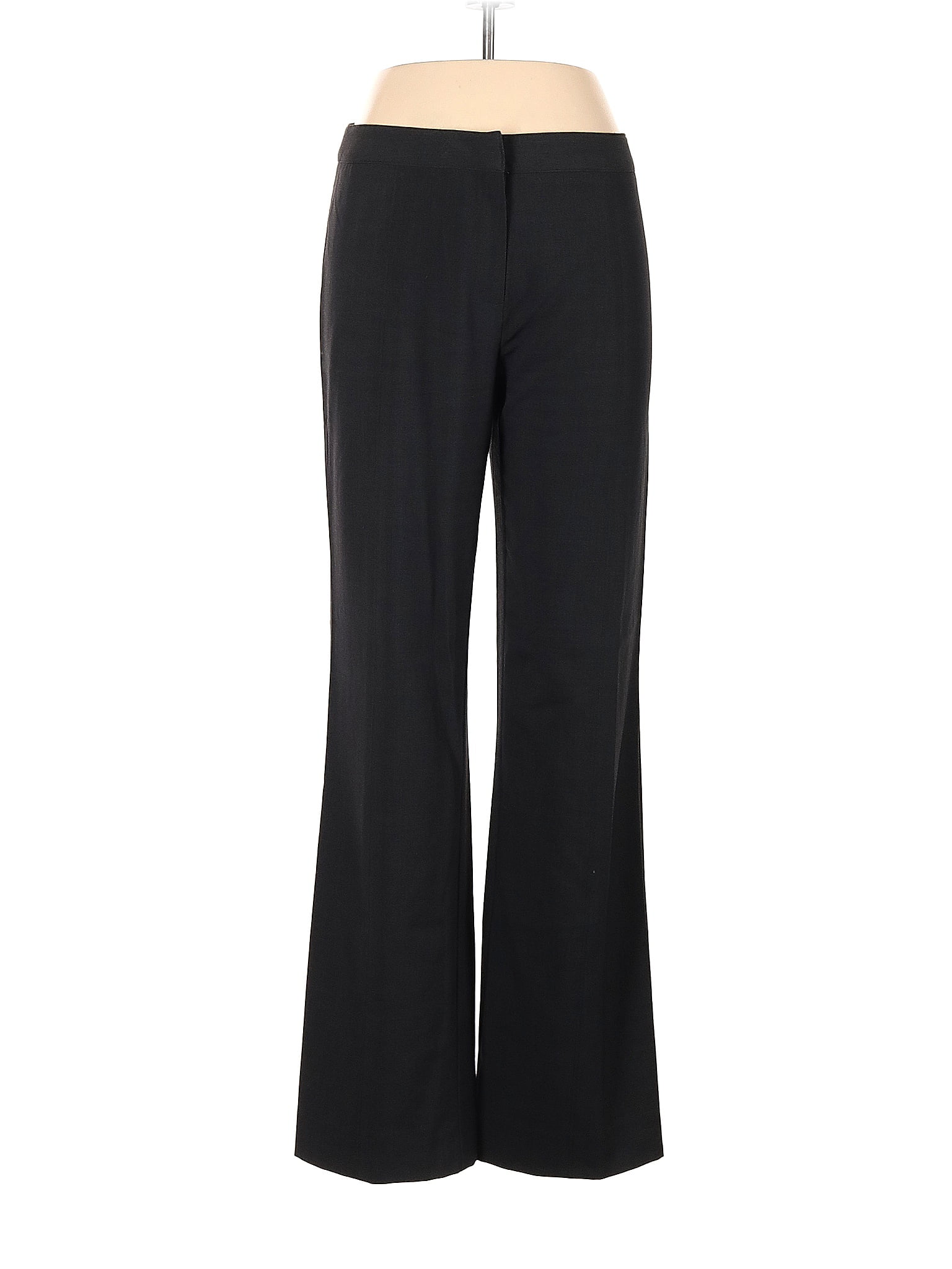Ellen Tracy Solid Black Dress Pants