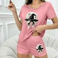 thumbnail image 6 of Censtreet Women's Pajama Sets Halloween Short Sleeve Pjs 2 Piece Top and Shorts Sleepwear Comfy Soft Lounge Sets S-XL, 6 of 7